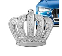 Calcomanía para coche con corona brillante, de , calcomanía con purpurina, diseño de despegar y pegar de 1.96 x 2.36 pulgadas con brillo, emblema de estilo real para tanque de