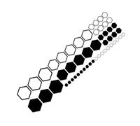 Calcomanía para coche, diseño de panal de abeja, vinilo impermeable, elegante decoración hexagonal de 30.6 pulgadas, portátil, fácil de quitar, para camiones, caravanas, motocicletas