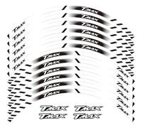 Calcomanía para Cubo De Rueda Interior Y Exterior Motocicleta, Pegatina Reflectante Decorativa para Llanta para Yamaha TMAX TMAX500 TMAX530 500 530 Adhesivo Cubo Rueda(Color6)