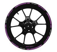 Calcomanía para Cubo De Rueda Motocicleta, Conjunto Decoración, Llanta, Pegatina Reflectante Impermeable para Yamaha MT07 MT 07 MT-07 2022 Calcomanía llanta(Color7)