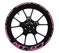 Calcomanía para Cubo De Rueda Motocicleta, Conjunto Decoración, Llanta, Pegatina Reflectante Impermeable para Yamaha MT07 MT 07 MT-07 2022 Adhesivo Cubo Rueda(Color10)