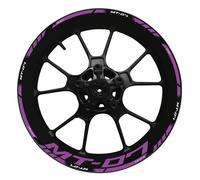 Calcomanía para Cubo De Rueda Motocicleta, Conjunto Decoración, Llanta, Pegatina Reflectante Impermeable para Yamaha MT07 MT 07 MT-07 2022 Adhesivo Cubo Rueda(Color23)