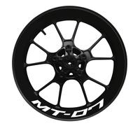 Calcomanía para Cubo De Rueda Motocicleta, Juego Decoración, Pegatinas Reflectantes para Llanta para Yamaha MT07 MT 07 MT-07 2022 Calcomanía llanta(Color17)