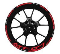 Calcomanía para Cubo De Rueda Motocicleta, Juego Decoración, Pegatinas Reflectantes para Llanta para Yamaha MT07 MT 07 MT-07 2022 Adhesivo Cubo Rueda(Color21)
