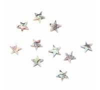 Calcomanía Para Cuello de Guitarra con Concha de Abulón, Marcador con Incrustaciones de Estrella, 10 Uds. Para Guitarras, Ukeleles, Banjos, Mandolinas, Multifuncional