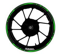Calcomanía para Rueda Delantera Trasera 17 Pulgadas Pegatinas Reflectantes Impermeables Llanta para Ninja para Z1000 para Z1000SX(Style 16)