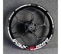 Calcomanía para rueda Pegatinas Reflectantes Para Llantas De Motocicleta Para Suzuki GSXR1000 GSX R1000 GSX-R1000 GSXR 1000 Calcomanía Buje Rueda Adhesivo Llanta Kit de pegatinas buje de rueda(Color 1