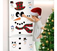 Calcomanía para ventana de muñeco de nieve de Feliz Navidad, una manera divertida de celebrar la temporada festiva (Snowman B)