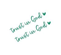 Calcomanía para vidrio de visión trasera, calcomanías para coche, confianza en Dios, accesorios de vidrio retrovisor, calcomanías y calcomanías para mamá, papá, compañeros de trabajo, hombres y