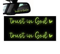 Calcomanía para vidrio retrovisor | Trust in God - Calcomanías para coche, calcomanías para coche, accesorios de vidrio retrovisor para familiares, amigos, hombres, mujeres y madres