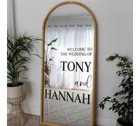 Calcomanía Personalizada De Bienvenida A Nuestra Boda,Calcomanías Con Letrero Para Ventana De Espejo Con Nombres Personalizables,Pegatina De Vinilo Personalizada Para Decoración De Fiestas,Personal