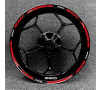 Calcomanía Protectora para El Cubo De La Rueda Motocicleta, Pegatina Reflectante para Llanta Delantera Y Trasera para Kawasaki Z250 Z300 Z400 Z650(Style 28)