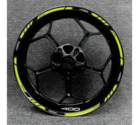 Calcomanía Protectora para El Cubo De La Rueda Motocicleta, Pegatina Reflectante para Llanta Delantera Y Trasera para Kawasaki Z250 Z300 Z400 Z650(Style 16)