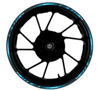 Calcomanía Trasera Y Delantera Motocicleta para Kawasaki, Pegatinas Reflectantes Impermeables para Cubo De Rueda, 17 Pulgadas, para Ninja Z1000SX Calcomanía llanta(Color17)