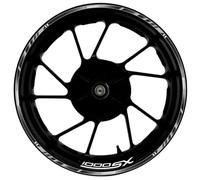 Calcomanía Trasera y Delantera Motocicleta para Kawasaki, Pegatinas Reflectantes Impermeables para Cubo de Rueda, 17 Pulgadas, para Ninja Z1000SX Adhesivo Cubo Rueda(Color5)