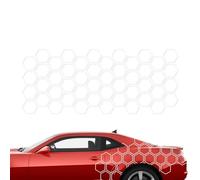 Calcomanía Vinilo Auto Diseño de , Calcomanías Decorativas Para Puerta Lateral del Coche - 60 x 200 cm de Hexagonal | Decoraciones Pegatinas Laterales de Puerta