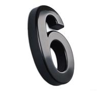 Calcomanías 3D ABS para números de casa, 7 cm, autoadhesivas, para placa de puerta, dígitos para buzón y etiqueta de oficina (6)