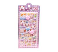 Calcomanías 3D de animales, bonitas calcomanías de espuma con estampado de patas, 8.86 x 4.13 pulgadas, calcomanía pequeña de dibujos animados con adhesivo fuerte, calcomanías de PVC con diseño