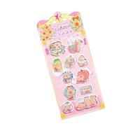 Calcomanías 3D - Etiquetas de recompensa de agua de animales | Pegatinas decorativas autoadhesivas para diario, manualidades, marca 3D para smartphone, cumpleaños, aula, negocios