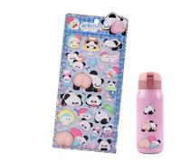 Calcomanías 3D para de teléfono | Calcomanías decorativas de cola de panda - Calcomanías de álbumes de recortes de animales, para de teléfono, álbumes de recortes, diario, laptop