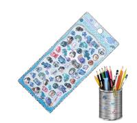 Calcomanías 3D para niños | Lindas calcomanías de animales - Calcomanías de cristal adhesivas de vida marina | para papelería, diario, planificador, laptop, computadora, taza, equipaje, patineta