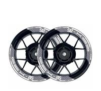 Calcomanías 8 Piezas Calcomanías Motocicleta Rayas Delanteras + Pegatinas Llanta Trasera para Suzuki GSX-8S GSX8S AL(Style 1)