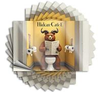 Calcomanías adhesivas para casa para el hogar, calcomanías personalizadas, para puerta, impermeable, oso alcista en el baño: Hidcare Catle E. para Hydro Flask | Calcomanías de vinilo locas para regalo