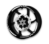 Calcomanías Adhesivas Reflectantes Rueda Motocicleta Cinta Franja Llanta Pegatinas Amortiguadoras para Kawasaki, ZX4R, ZX-4RR(Color2)