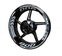 Calcomanías Adhesivo para Rueda Motocicleta Calcomanía para Llanta Conjunto Delantero Trasero Piezas Reflectantes Impermeables para F900R(Style 2)