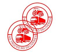 Calcomanías Automotrices | 2 Pegatinas Impermeables para Equipaje - Adhesivo con Diseño de Camión de 14 cm para Ventana del Coche | Para Vehículo SUV Puerta Portátil Botella De Agua