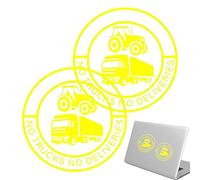 Calcomanías Automotrices - 2 Piezas Calcomanía Impermeable De Ordenador | 14 cm Calcomanías Automotrices Con Diseño Camión - Para Vehículo SUV Puerta Portátil Botella De Agua