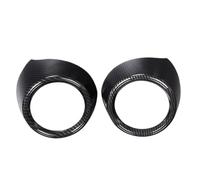 Calcomanías botones Compatible Con Alfa Para Romeo Para Giulia 2017 2018 2019 2020 Marco Embellecedor Cubierta Salida Aire Acondicionado Panel Instrumentos Delantero(Carbon fiber)