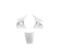 Calcomanías coche botón Coche Volante Botón Marco Decorativo Cubierta Trim Interior Compatible Con Tesla Para Model 3 2017 2018 2019(4)