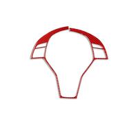 Calcomanías coche botón Compatible Con Benz W204 2012 2013 2014 Accesorios Interiores Del Automóvil Etiqueta Decorativa Etiqueta De Decoración Cubierta Envolvente Del Botón Volante Fibra Carbono