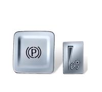 Calcomanías coche botón Compatible con Cadillac XT4 XT5 XT6 CT5 CT4 Embellecedor botón volante para freno mano electrónico coche pegatina para interruptor de faros(Style a)