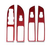 Calcomanías coche botón Compatible Con Ford Para Explorer 2016-2019 Accesorios Automóvil Interruptor De Elevación De Ventana Interior Panel De Botón Decoración Cubierta Etiqueta Embellecedora(2)