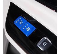 Calcomanías coche botón Compatible Con Kia Para Carnival 2021 2022 2023 Interior Del Coche Aleación De Aluminio Asiento Control Botón Perilla Cubierta Interruptor Pegatina