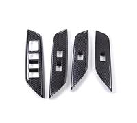 Calcomanías coche botón Compatible Con Lexus Para ES 2018 2019 2020 Puerta De Coche Ventana Elevador De Vidrio Reposabrazos Panel De Botones Marco Cubierta Etiqueta Embellecedora