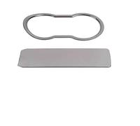 Calcomanías coche botón Compatible Con MG Para ZS 2017 2018 2019 2020 Decoración Interior Panel Engranajes Cubierta Para Posavasos Embellecedor Cubierta Freno De Mano Embellecedor(Steel Black)