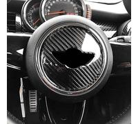 Calcomanías coche botón Compatible Con Mini Para Cooper Para F55 F56 F60 Insignia Del Volante Del Coche Pegatina Decorativa Logo Emblema Tapa De La Cubierta