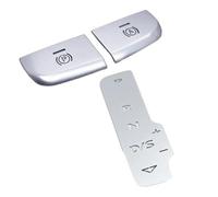 Calcomanías coche botón Compatible Con Para A3 8V 2013 2014 2015 2016 2017 2018 2019 Interior Del Coche Panel De Cambio De Freno De Mano Cubierta De Botón Pegatina Embellecedora