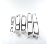 Calcomanías coche botón Compatible Con Volvo Para XC60 S60 V60, Apoyabrazos De Puerta De Coche, Marco De Botón De Elevación De Vidrio Para Ventana, Embellecedor Adhesivo Decorativo LHD RHD(7 pcs)