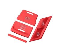 Calcomanías coche botón Compatible con VW para Passat B8 para Arteon 2016 2017 2018 2019 2020 2021 Embellecedor adhesivo botón estacionamiento freno mano electrónico coche(Red)
