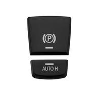 Calcomanías coche botón Compatible con X3 X4 X5 X6 F01 F02 F10 Reemplazo interruptor freno estacionamiento electrónico Botón H Decoración interior coche(Black)