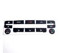 Calcomanías Coche Compatible Con Ford Para S-Max Para Mondeo Kit Reparación Botón Para CA Pegatinas Reparación Botón Interruptor Control Aire Acondicionado Ar Negro Mate