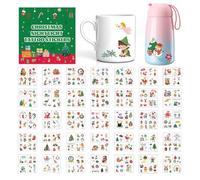 Calcomanías Corporales Navideñas Para Niños,35 Hojas Clásicas Impermeables | Pegatinas Corporales Navideñas Fosforescentes | Para Fiestas Eventos Niños Niñas Manos Cara Brazos
