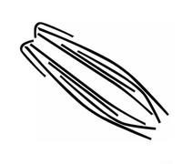 Calcomanías cromadas negras brillantes para Toyota para Camry 2018-2023, juego de cubiertas de molduras de vinilo para ventana