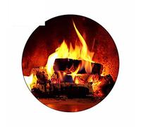 Calcomanías de 13cm x 13cm para fuego de leña abierto, regalo fresco de Navidad para invierno, ventana de parachoques de coche