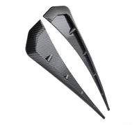 Calcomanías de alerón de fibra de carbono ABS con diseño aerodinámico de ala para la mayoría de coches, camiones, SUV, protector exterior de aire, par negro