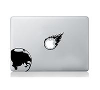 Calcomanías de asteroide de la Tierra, calcomanía de meteorito para laptop, vinilo gráfico, mural, divertido para tablet, Apple MacBook compatible